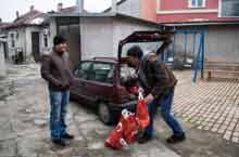 Pastors collect parcels